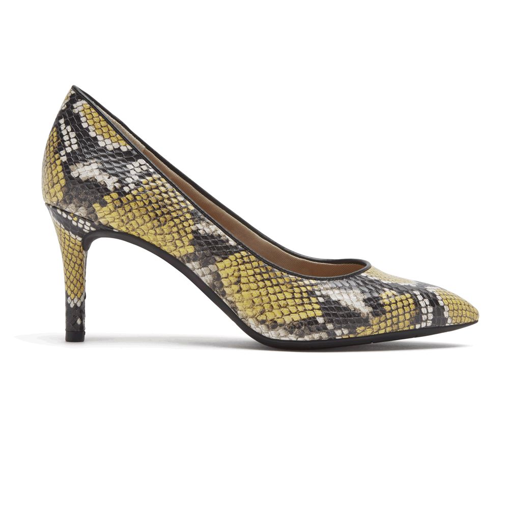 Pantofi Cu Toc Rockport Dama Total Motion 75Mm Pointed Toe Heel Snakeskin - Romania 0928-YKQWI